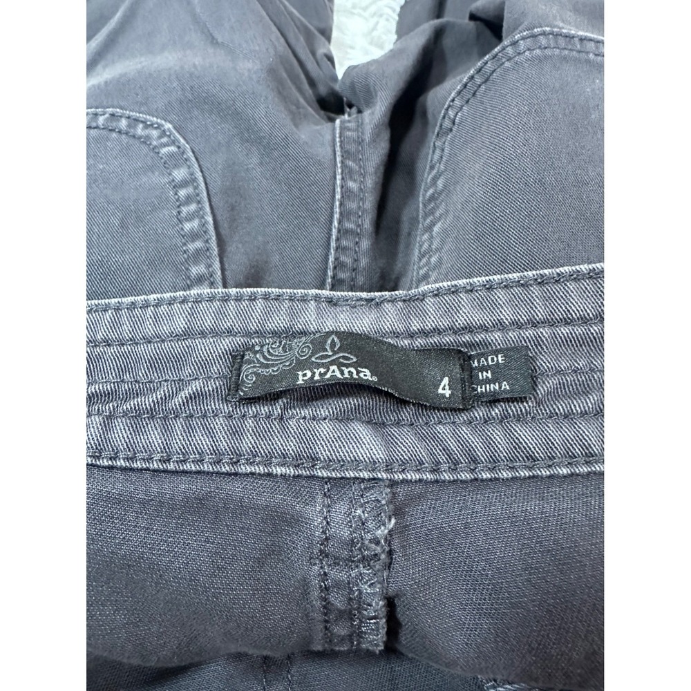 Prana Womens Gray Wide Leg Crop Cargo Utility Pants size 4 - Picture 3 of 4